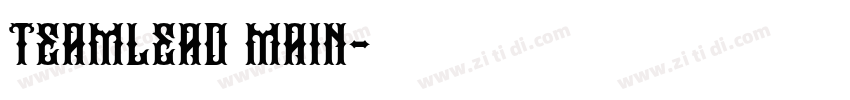 TEAMLEAD MAIN字体转换